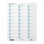 Blue Rustic Snowflake Holiday Etiket (Full Sheet)