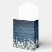 Blue Rustic String Lights Greenery Foliage Wedding Bedankdoosjes (Geopend)