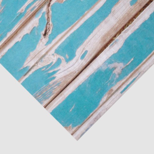 Blue Rustic Wood Tissuepapier (Detail)