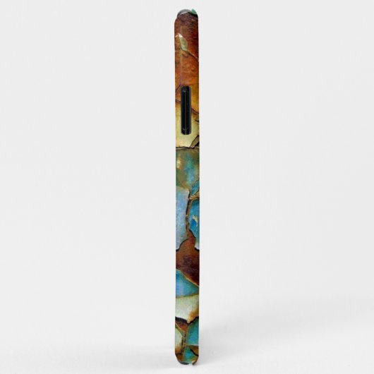 Blue Rusty Chipping Paint Case-Mate iPhone Case (Achterkant/rechts)