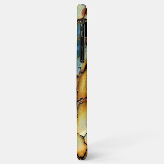 Blue Rusty Chipping Paint Case-Mate iPhone Case (Achterkant/links)