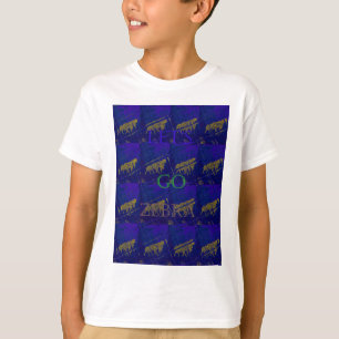 Blue Safari Lets Go Zebra Hakuna Matata T-shirt