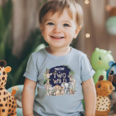 Blue Safari Oerwoud Twee Wild Boy 2e Verjaardag LA Kinder Shirts