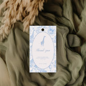 Blue Safari Toile de Jouy Baby Shower  Cadeaulabel