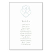 Blue & Sage Celtic Irish Swan Love Knot Wedding Kaart (Achterkant)