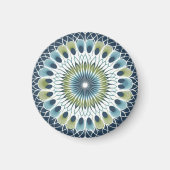 Blue & Sage Medallion - Abstract Magnet (Voorkant)