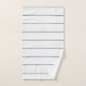 Blue Sailboat Nautical Badhanddoek Set Bad Handdoek (Handdoek)