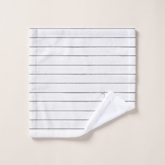 Blue Sailboat Nautical Shiplap Bath Towel Set Bad Handdoek (Wasdoekje)