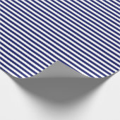 Blue Sailor Stripe (kleinschalig) Cadeaupapier (Hoek)