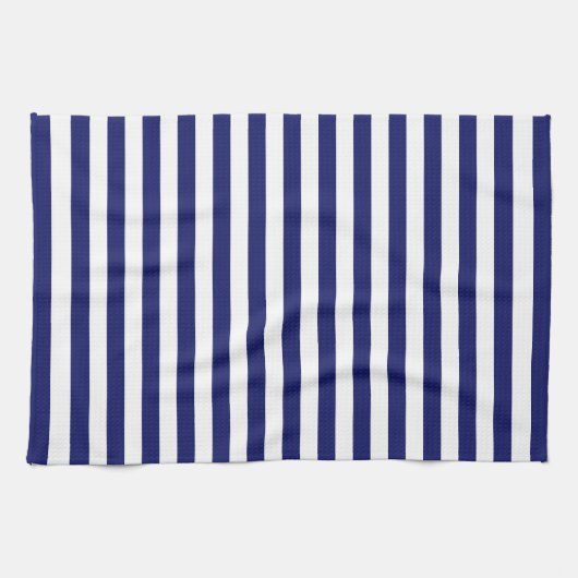 Blue Sailor Stripe (kleinschalig) Theedoek (Horizontaal)