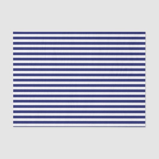 Blue Sailor Stripe (kleinschalig) Tissuepapier (Voorkant)