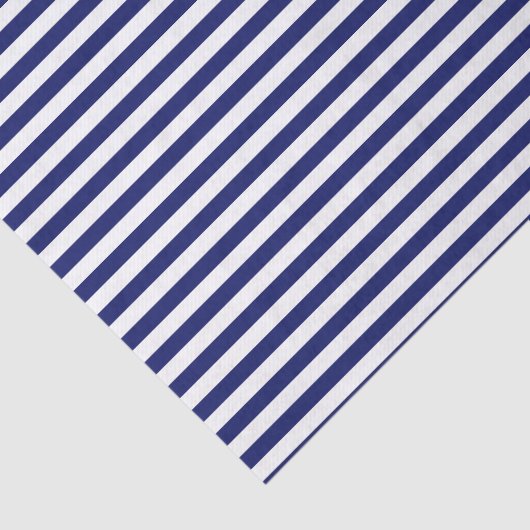 Blue Sailor Stripe (kleinschalig) Tissuepapier (Detail)