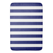 Blue Sailor Stripe (op grote schaal) Badmat (Voorkant Verticaal)