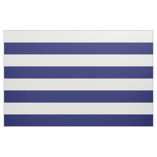 Blue Sailor Stripe (op grote schaal) Stof