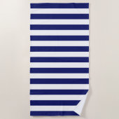 Blue Sailor Stripe (op grote schaal) Strandlaken (Voorkant)