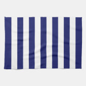 Blue Sailor Stripe (op grote schaal) Theedoek (Horizontaal)