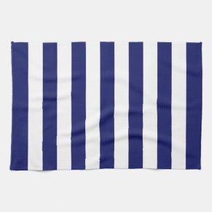 Blue Sailor Stripe (op grote schaal) Theedoek