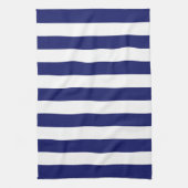 Blue Sailor Stripe (op grote schaal) Theedoek (Verticaal)