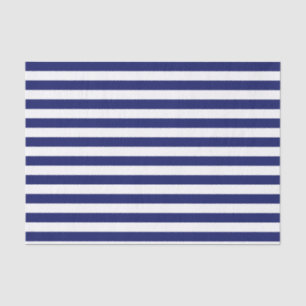 Blue Sailor Stripe (op grote schaal) Tissuepapier