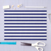 Blue Sailor Stripe (op grote schaal) Tissuepapier (Craft)
