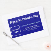 Blue Saint Patrick Business Rectangle Sticker (Envelop)