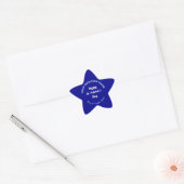 Blue Saint Patrick Business Star Shape Sticker (Envelop)