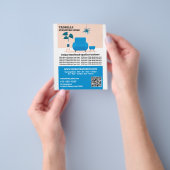 Blue Salon - Meubelwinkel Verkoop Flyer (Hand)