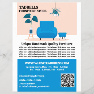 Blue Salon - Meubelwinkel Verkoop Flyer