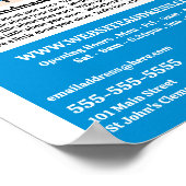 Blue Salon - Meubelwinkel Verkoop Poster (Hoek)