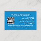 Blue Salon - Meubelwinkel Verkoop Visitekaartje (Achterkant)