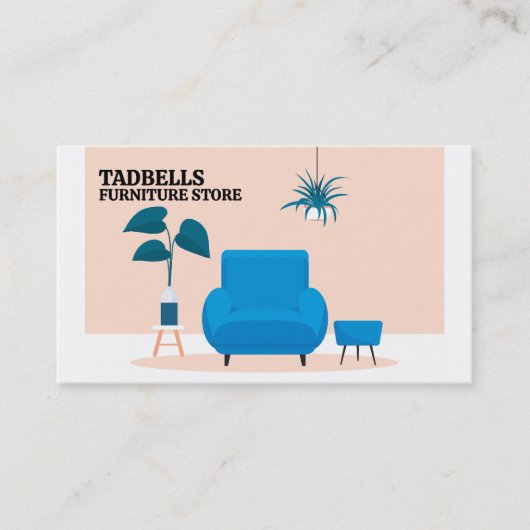 Blue Salon - Meubelwinkel Verkoop Visitekaartje (Voorkant)