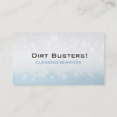 Blue Salute Dirt Busters Schoonmaak Lady Service Visitekaartje (Achterkant)