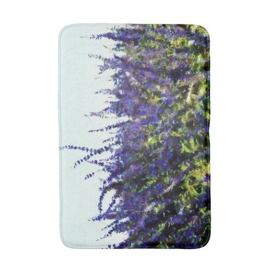 Blue Salvia Art Badmat (Voorkant Verticaal)