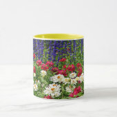 Blue Salvia en Zinnia Garden Floral Mok (Midden)