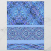 Blue Sampler Bulk Scrapbook Paper Pages Flyer (Achterkant)