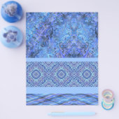 Blue Sampler Bulk Scrapbook Paper Pages Flyer (Enkel)