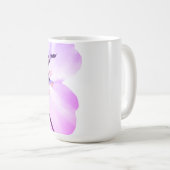 Blue Samurai & Cherry Blossom Ink Art Motivational Koffiemok (Voorkant rechts)