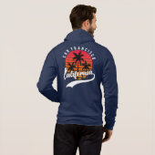 Blue San Francisco Fleece Zip Hoodie (Achterkant volledig)