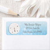 Blue Sand Dollar Beachy Etiket (Insitu)