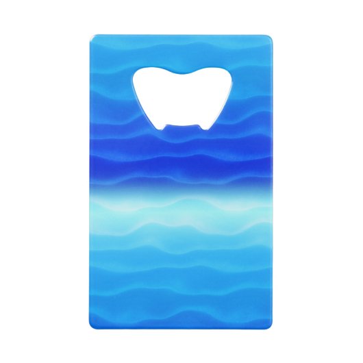 Blue Sand Dunes Abstract Creditkaart Flessenopener (Voorkant)