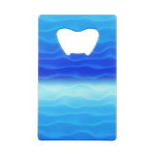 Blue Sand Dunes Abstract Creditkaart Flessenopener (Achterkant)