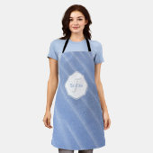 Blue Sand Ripples - Aangepast Schort (Gedragen)