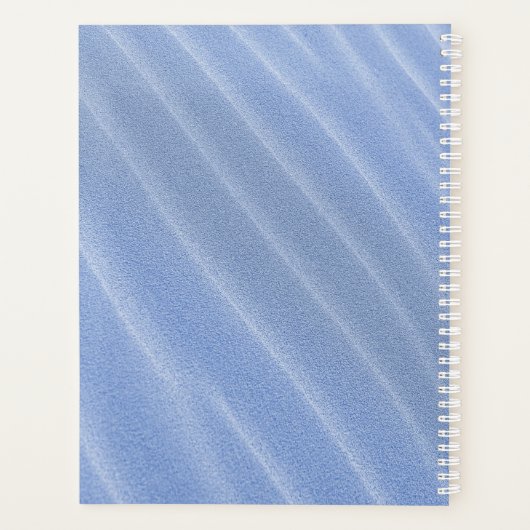 Blue Sand Ripples - Aangepaste planner (Achterkant)