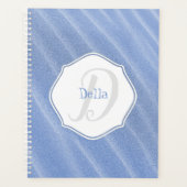 Blue Sand Ripples - Aangepaste planner (Voorkant)