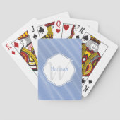 Blue Sand Ripples - Aangepaste speelkaarten (Achterkant)