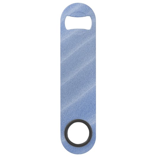Blue Sand Ripples - Aangepaste stalen flesopening Speed Flessenopener (Achterkant)