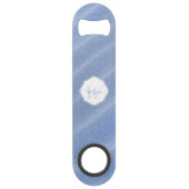 Blue Sand Ripples - Aangepaste stalen flesopening Speed Flessenopener (Voorkant)