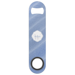 Blue Sand Ripples - Aangepaste stalen flesopening Speed Flessenopener