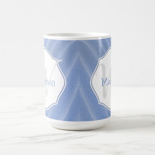 Blue Sand Ripples personaliseren Mok (Center)