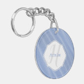 Blue Sand Ripples Personalized Acryllic Sleutelhan Sleutelhanger (Voorkant Links)